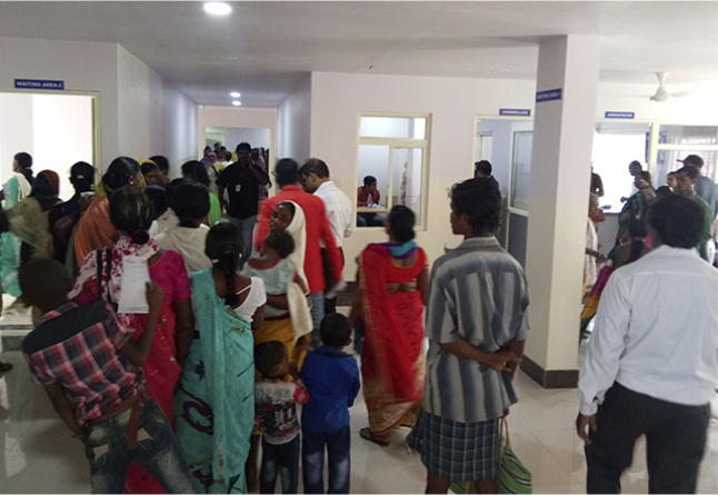 inauguración del hospital oftalmológico de Jagdalpur
