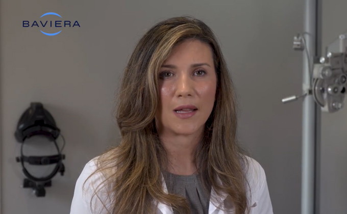 Imagen clip video explicativo de la Dra. Leticia Ortega sobre la epífora