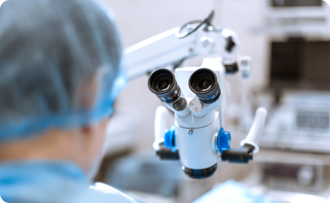 primer plano microscopio quirúrgico