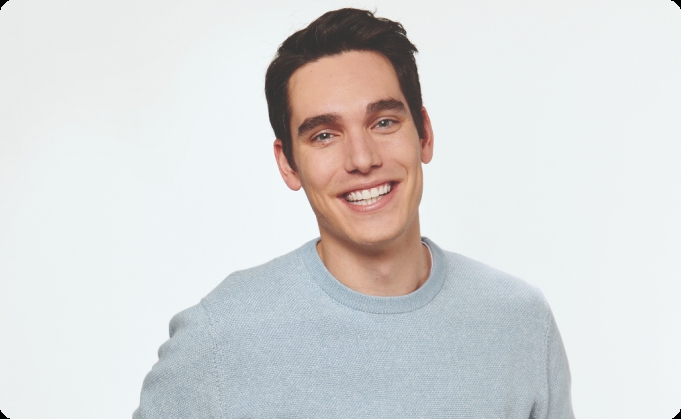 paciente joven de perfil