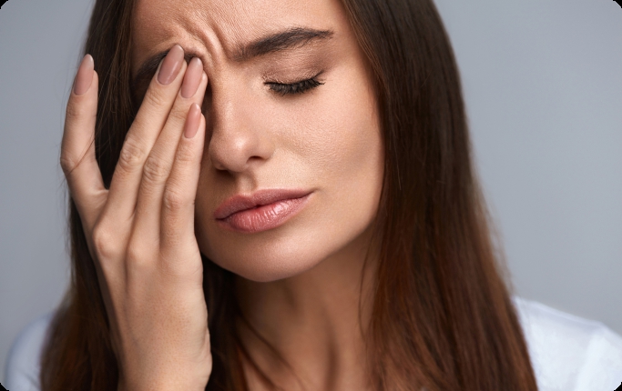 primer plano ojo azul