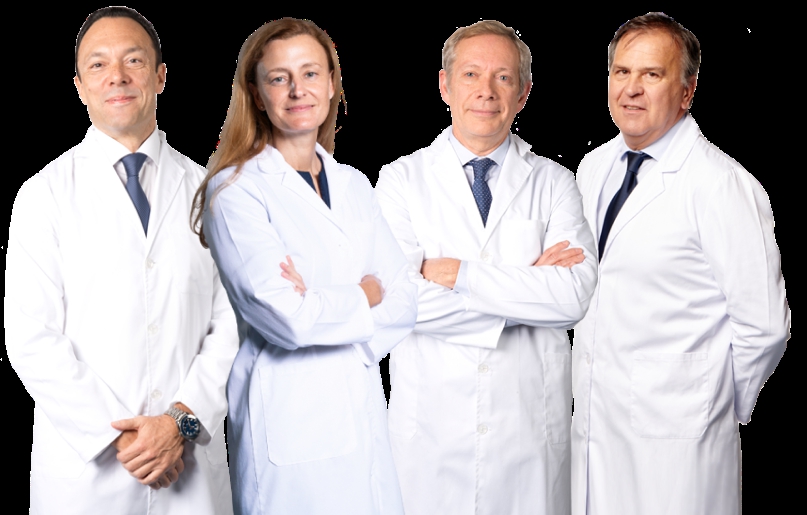 grupo de médicos especializados en cirugía de cataratas