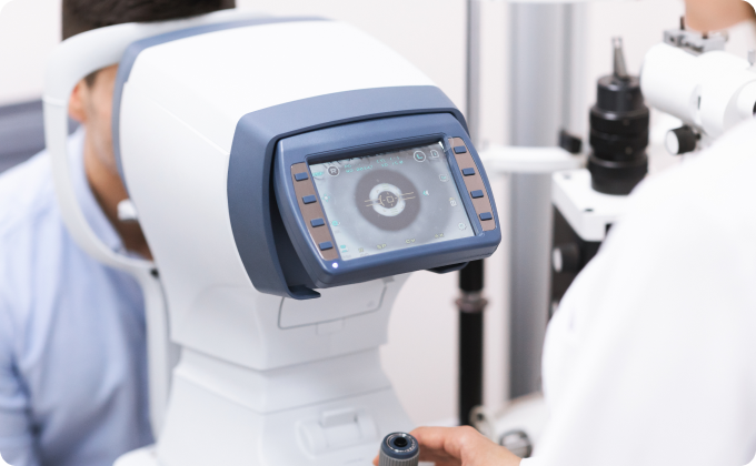 optotipo en clínica oftalmologica